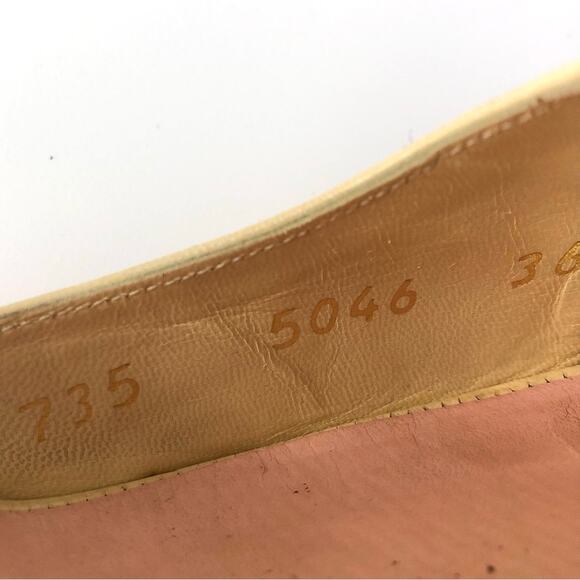 Vintage Chanel Pastel Pink Cap Toe Slingback Kitten Heel Pointed Toe Pumps 36 - Picture 11 of 11